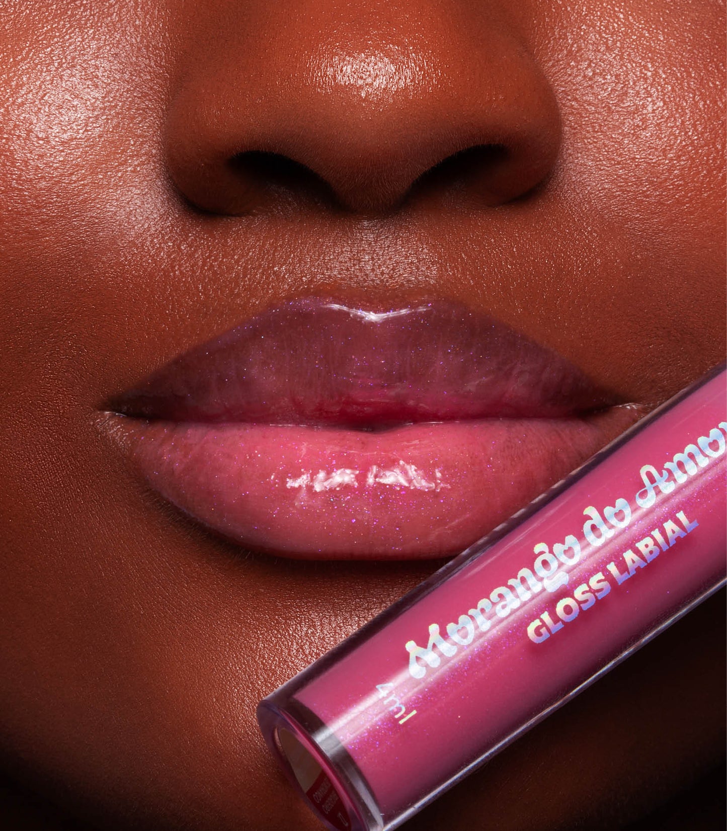 GLOSS LABIAL MORANGO DO AMOR – BRIGADEIRO DE MORANGO