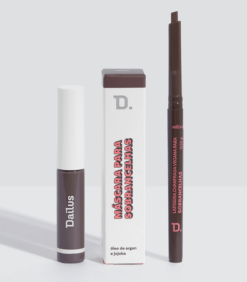 Kit Máscara para Sobrancelhas e Lapiseira Para Sobrancelha (Média)