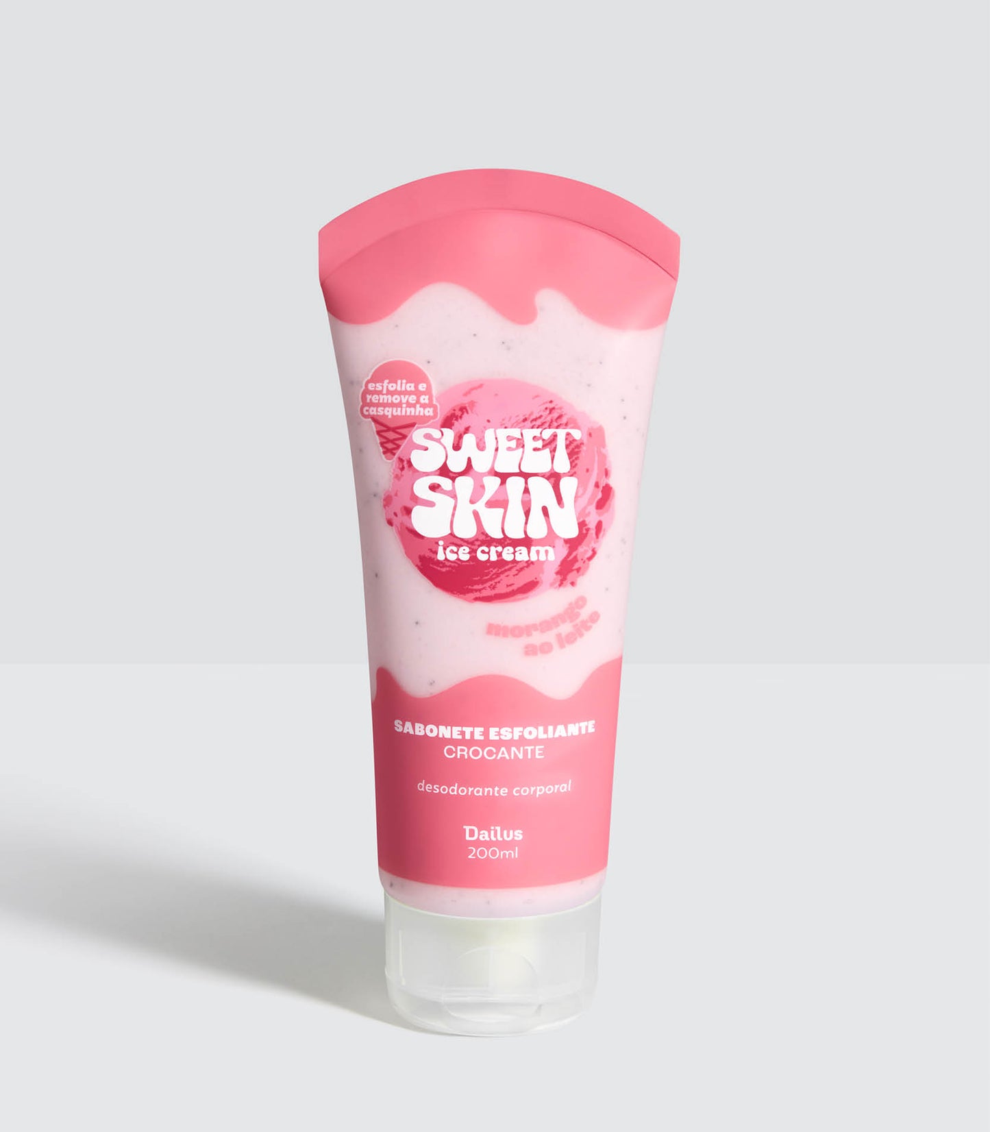 SABONETE ESFOLIANTE CROCANTE (MORANGO AO LEITE) – SWEET SKIN ICE CREAM