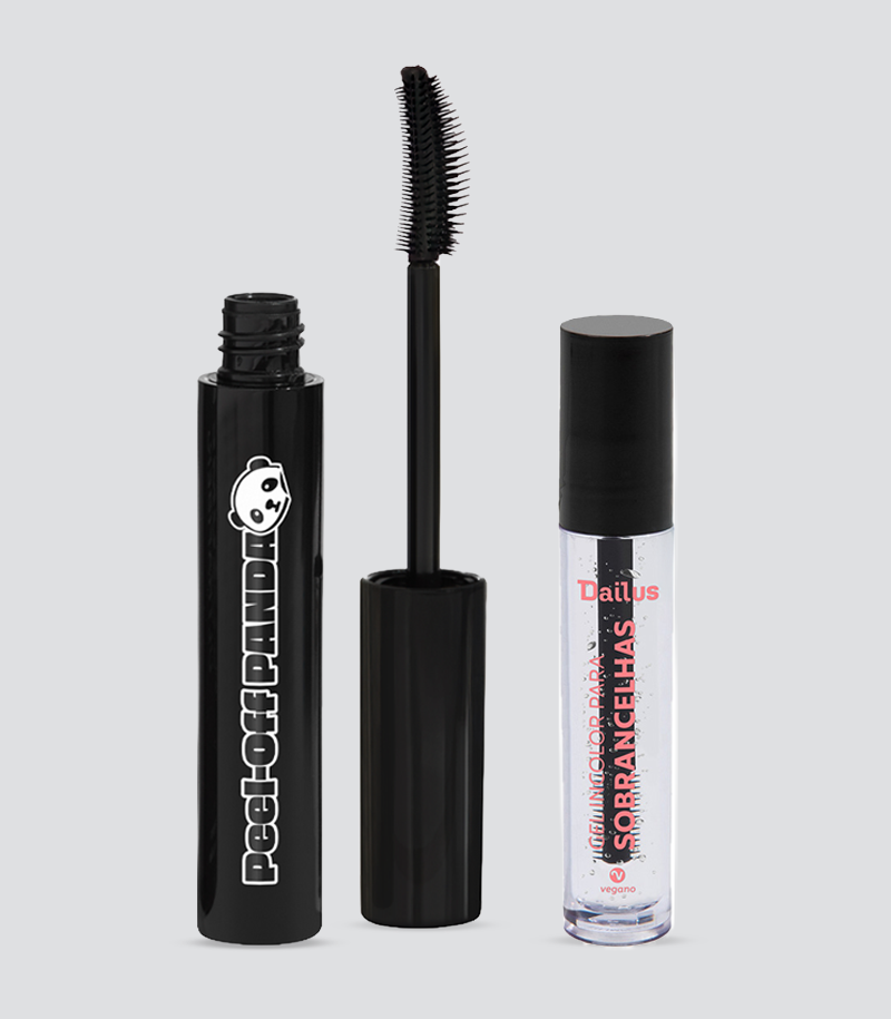 Kit Máscara para Cílios Peel-Off Panda + Gel para Sobrancelhas