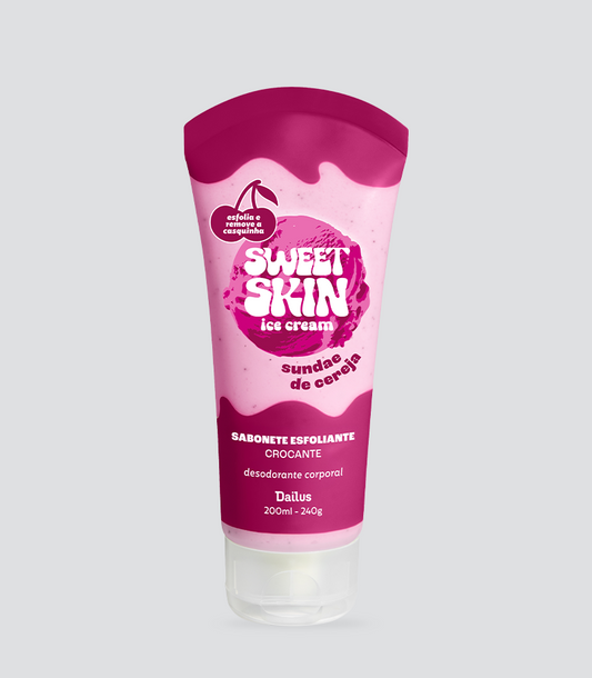 SABONETE ESFOLIANTE CROCANTE (SUNDAE DE CEREJA) – SWEET SKIN ICE CREAM
