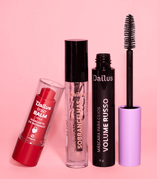 Kit Tint Balm + Máscara Volume Russo + Gel de Sobrancelha