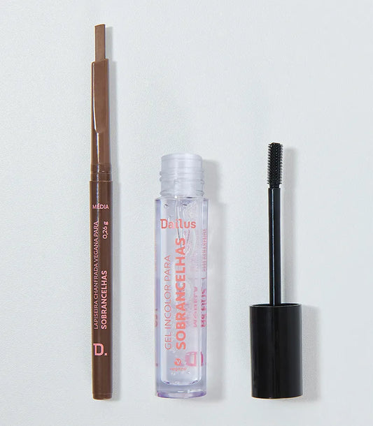 KIT Lapiseira Sobrancelhas Médio + Gel