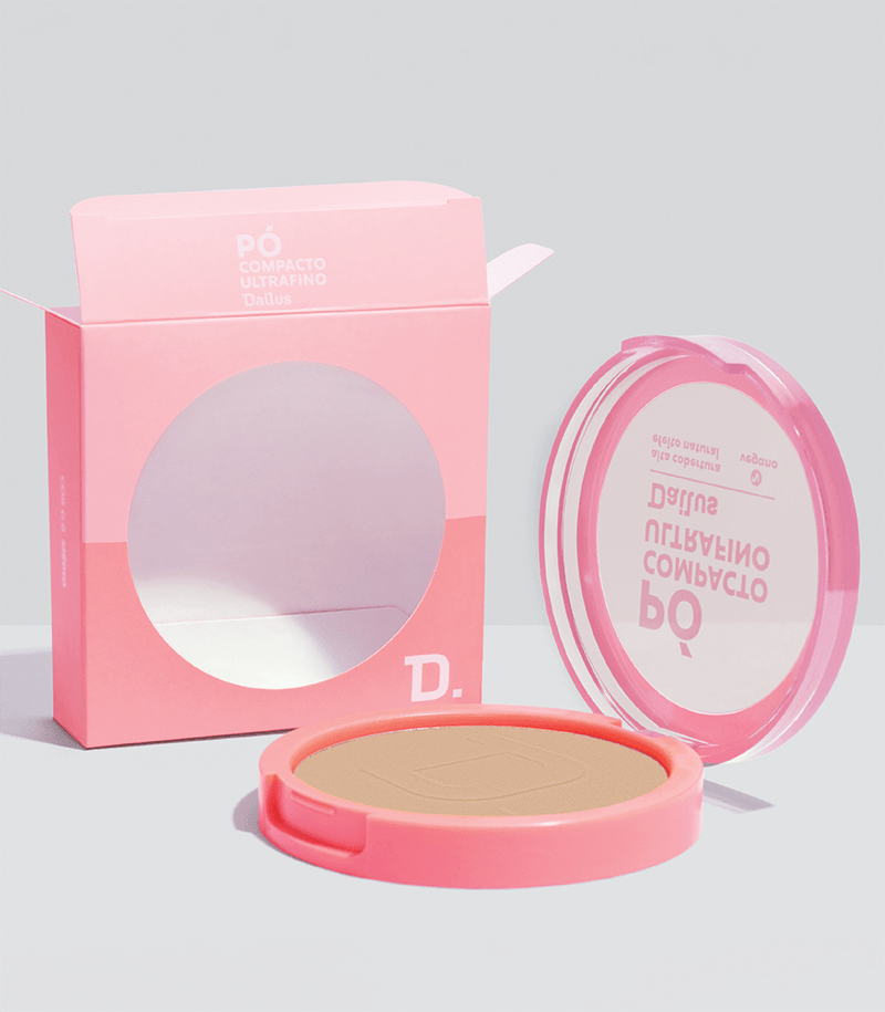 Pó Compacto Ultrafino Dailus | 12 Tons, Matte e Aveludado