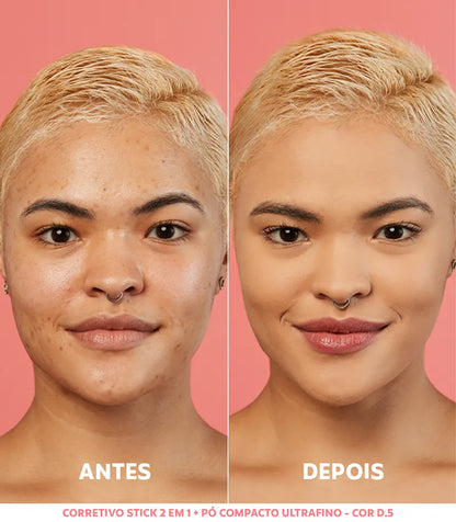 Pó Compacto Ultrafino - D5 Médio