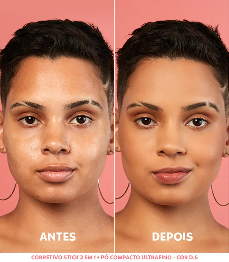 Pó Compacto Ultrafino - D6 Médio