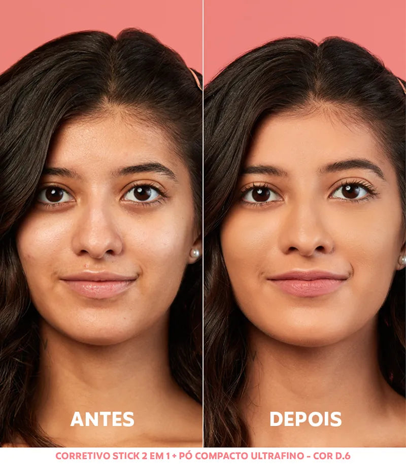 Pó Compacto Ultrafino - D6 Médio