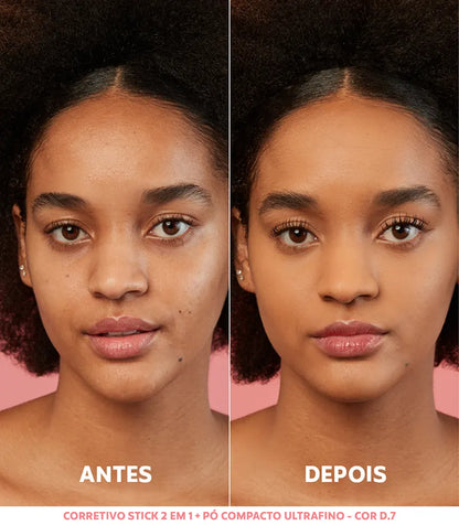 Pó Compacto Ultrafino - D7 Médio