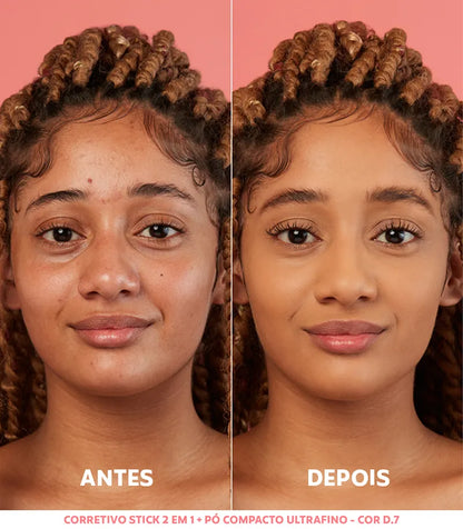 Pó Compacto Ultrafino - D7 Médio