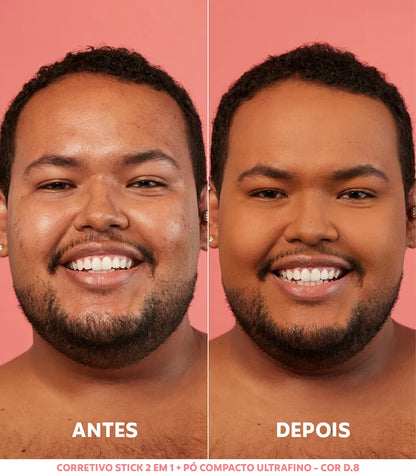 Pó Compacto Ultrafino - D8 Médio