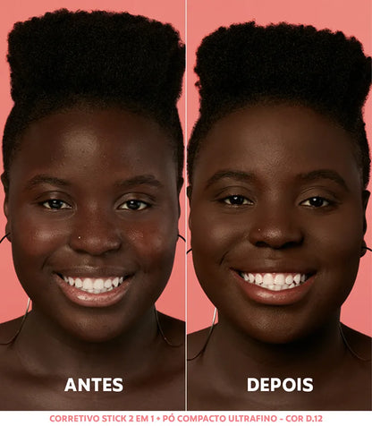 Pó Compacto Ultrafino - D12 Escuro