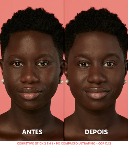 Pó Compacto Ultrafino - D12 Escuro