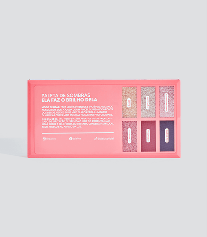 Paleta De Sombras - Ela Faz O Brilho Dela