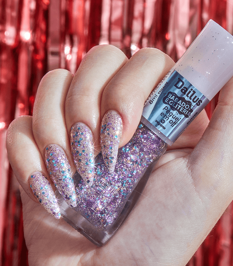 Esmalte Babado E Gliteria - Peguei Em Off