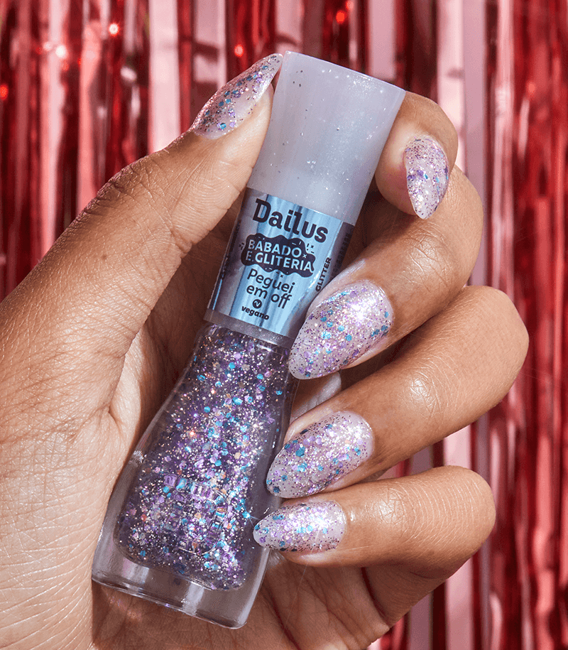 Esmalte Babado E Gliteria - Peguei Em Off