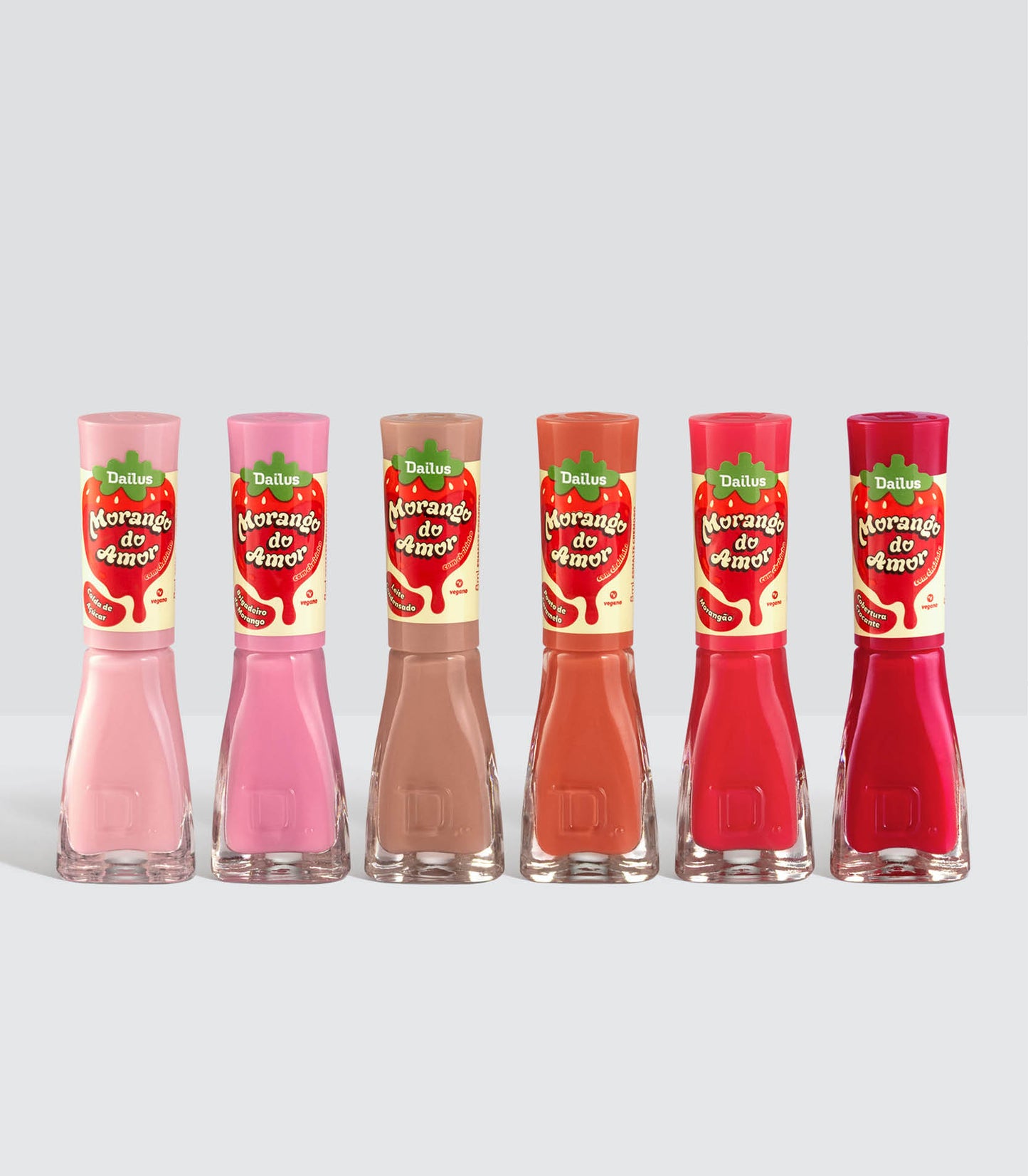 KIT ESMALTES MORANGO DO AMOR