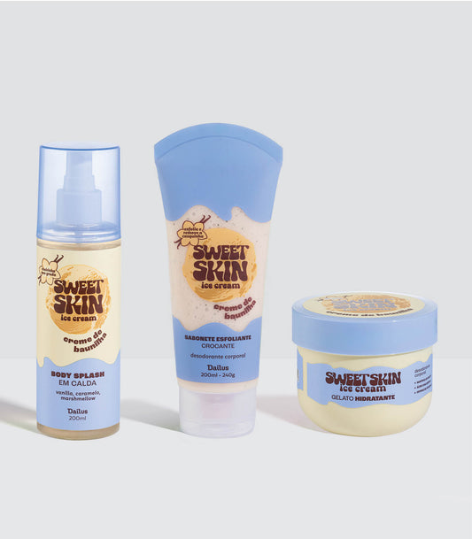 KIT TRIO CREME DE BAUNILHA -SWEET SKIN ICE CREAM