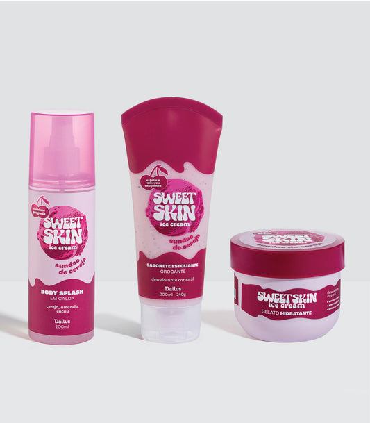 KIT TRIO SUNDAE DE CEREJA - SWEET SKIN ICE CREAM