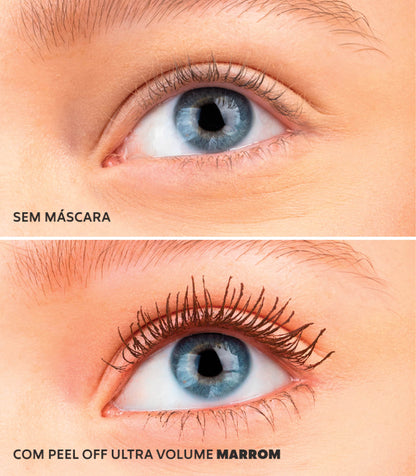 MÁSCARA PARA CÍLIOS PEEL-OFF PANDA ULTRA VOLUME – MARROM