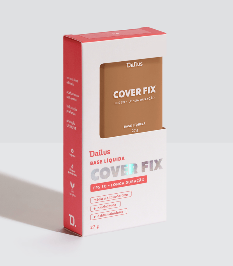 Kit Base Cover Fix D.8 + Pó Solto Ultrafino Médio