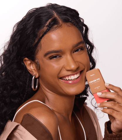 Kit Base Cover Fix D.8 + Pó Solto Ultrafino Médio