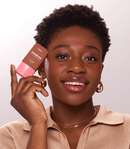 Kit Base Cover Fix D.10 + Pó Solto Ultrafino Escuro