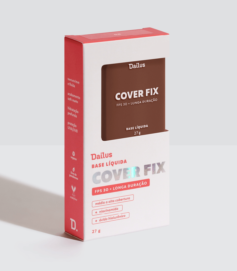 Kit Base Cover Fix D.11 + Pó Solto Ultrafino Escuro