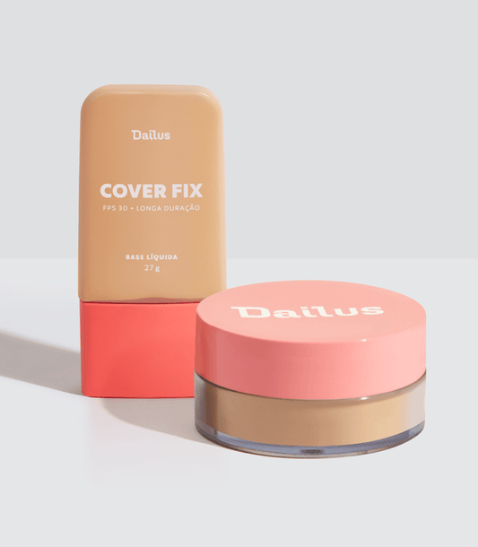 Kit Base Cover Fix D.5 + Pó Solto Ultrafino Médio