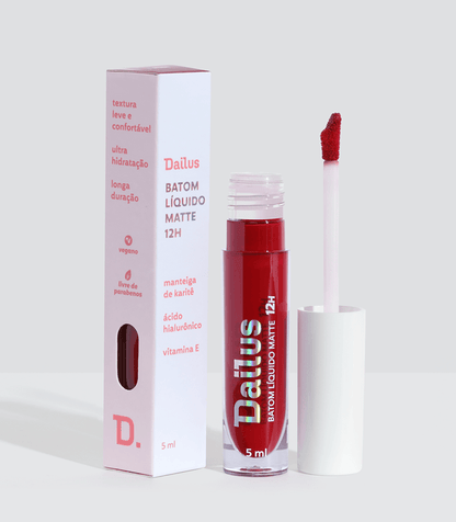Batom Líquido Matte 12h – Rubi