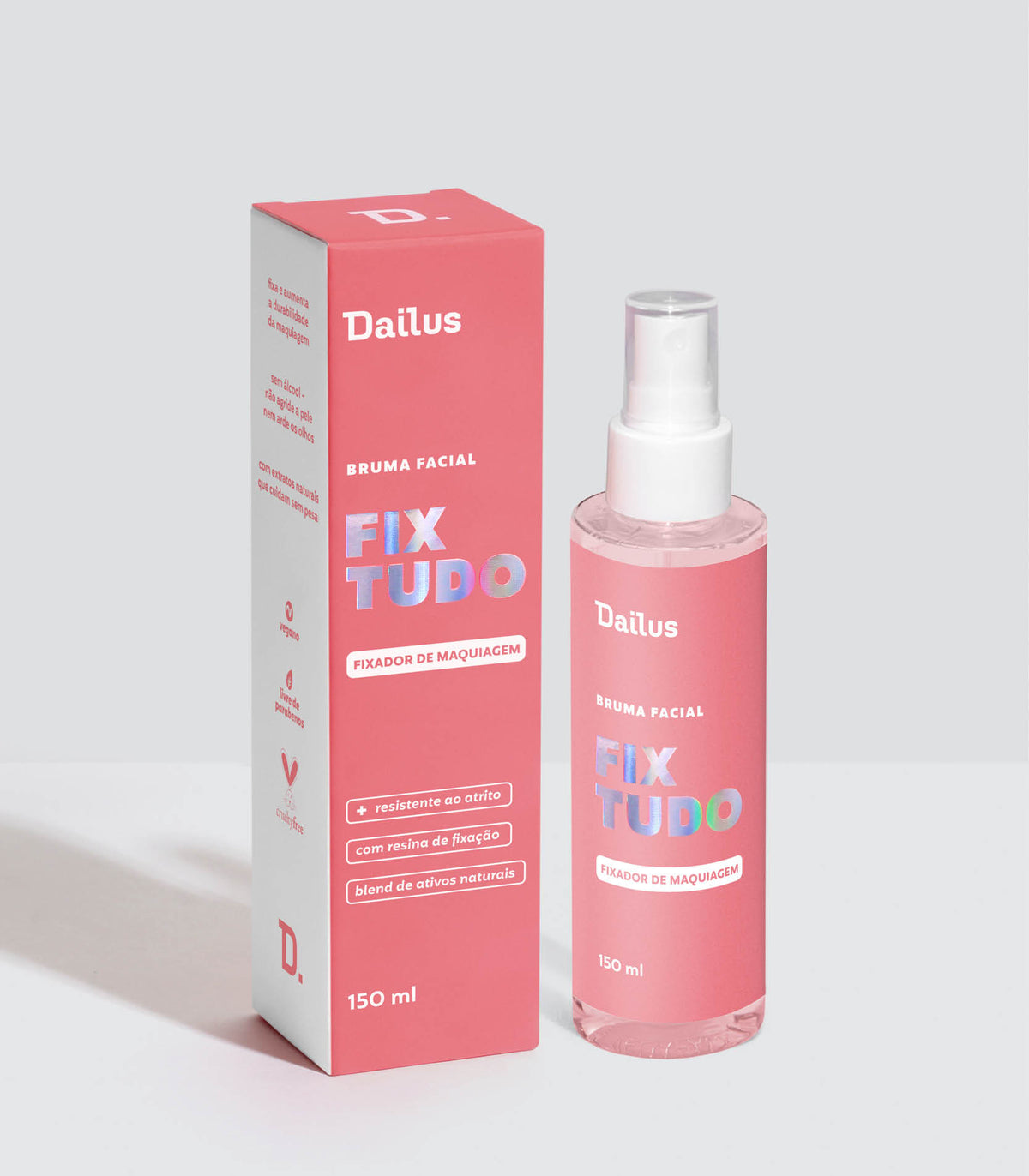 Bruma Facial Fix Tudo Dailus | Fixa, Hidrata, Sem Álcool