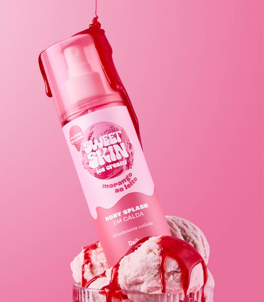 BODY SPLASH EM CALDA (MORANGO AO LEITE) – SWEET SKIN ICE CREAM