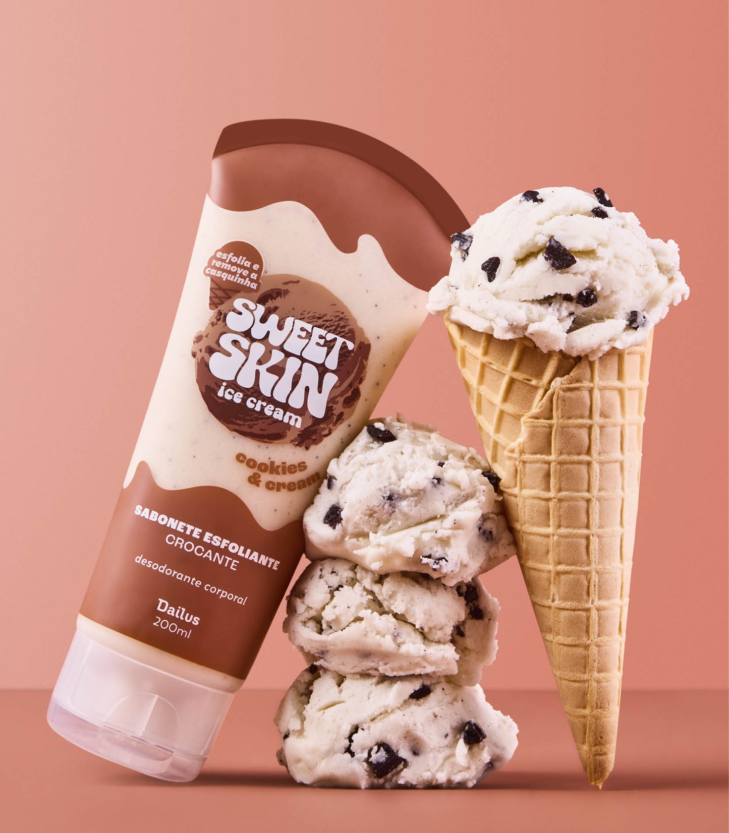 SABONETE ESFOLIANTE CROCANTE (COOKIES & CREAM) – SWEET SKIN ICE CREAM
