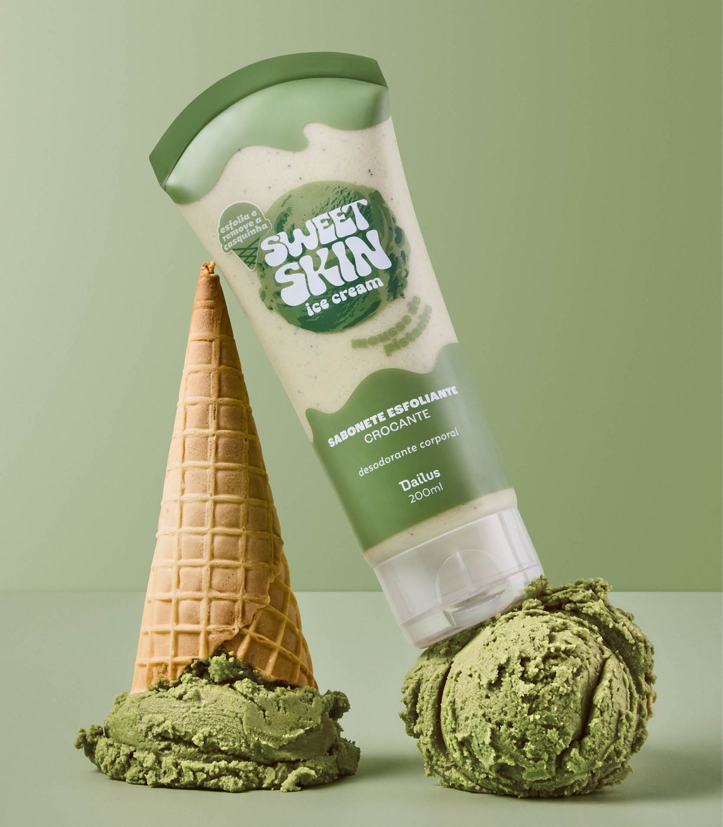 SABONETE ESFOLIANTE CROCANTE (MOUSSE DE PISTACHE) – SWEET SKIN ICE CREAM