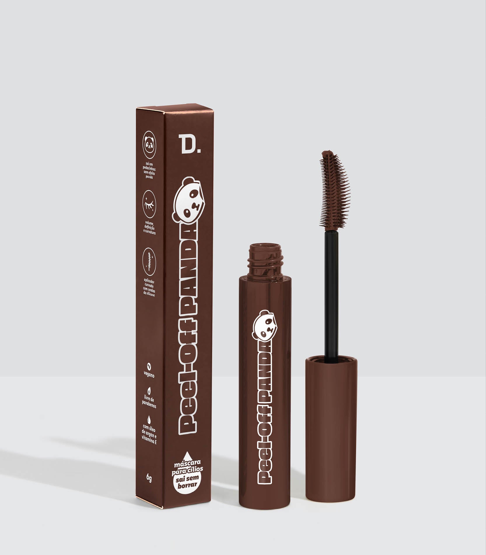 Máscara Para Cílios Peel-Off Panda – Marrom – Dailus