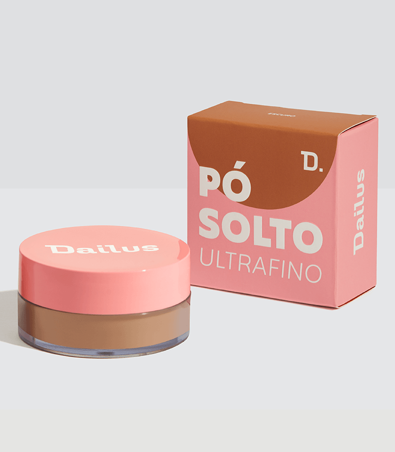 Kit Base Cover Fix D.12 + Pó Solto Ultrafino Escuro