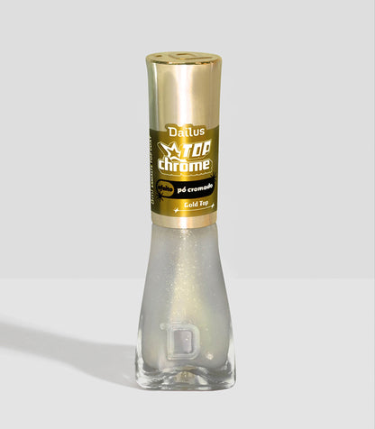 Esmalte Top Chrome – Efeito Pó Cromado – Gold To