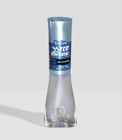 Esmalte Top Chrome – Efeito Pó Cromado – Blue To
