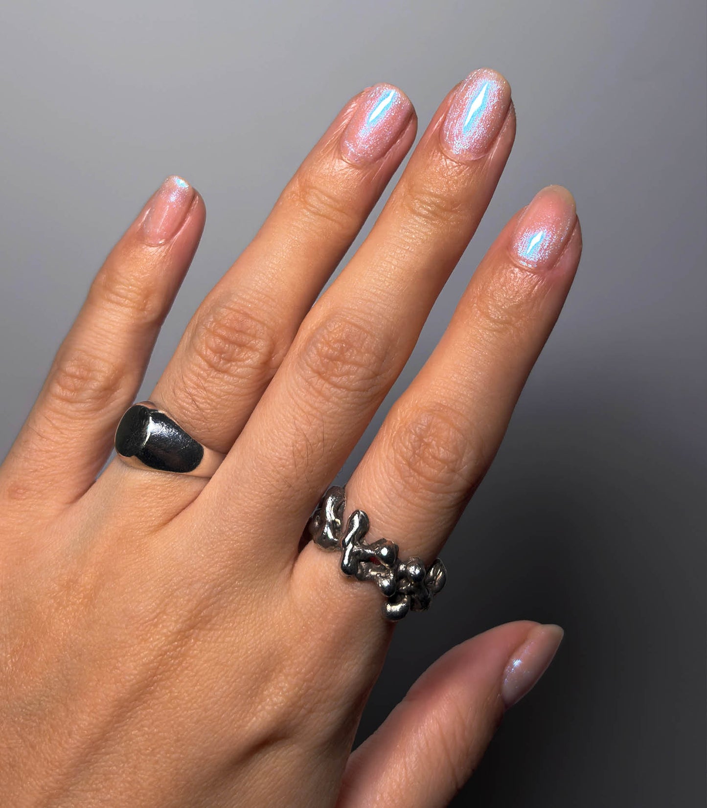 Esmalte Top Chrome – Efeito Pó Cromado – Blue To